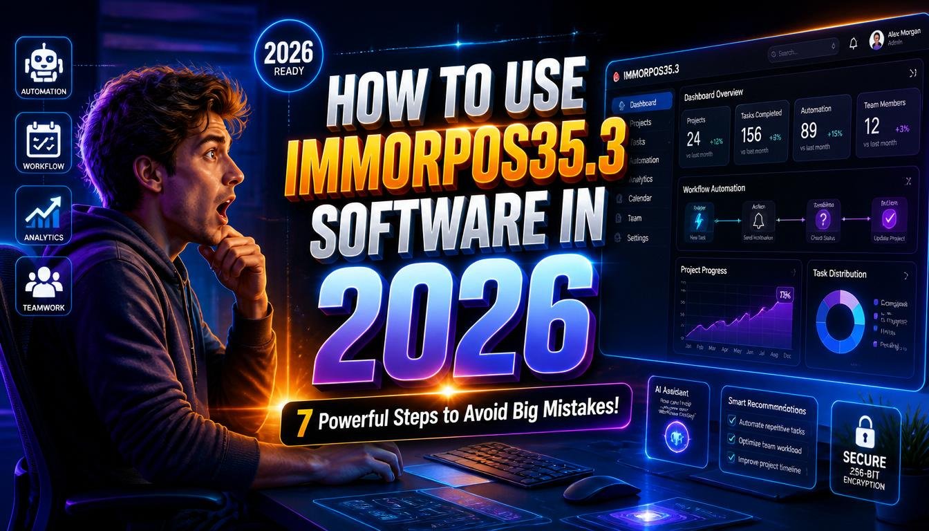 how to use immorpos35.3 software