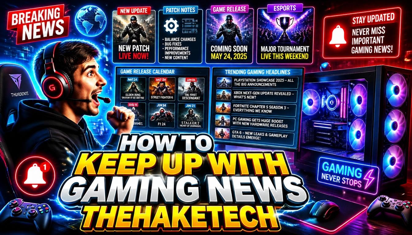 how to keep up with gaming news thehaketech