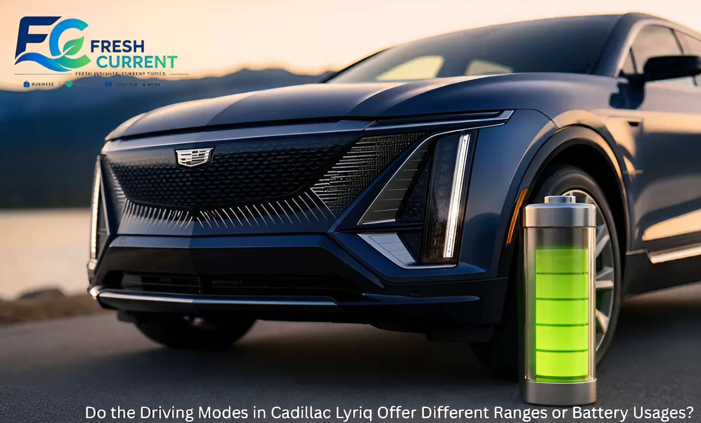 do the driving modes in cadillac lyriq offer different ranges or battery usages?